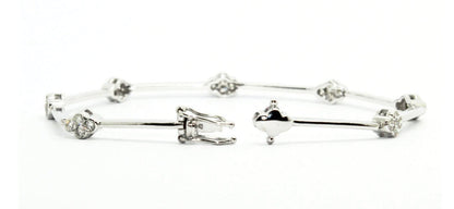 Diamond cross bracelet