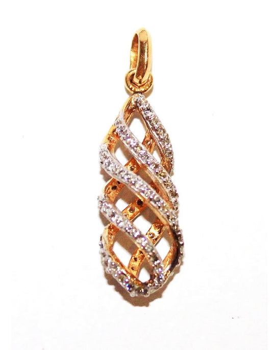 Diamond Scroll Pendant