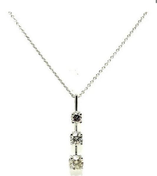 Three tier diamond pendant