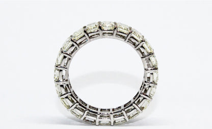 Emerald cut Diamond Band