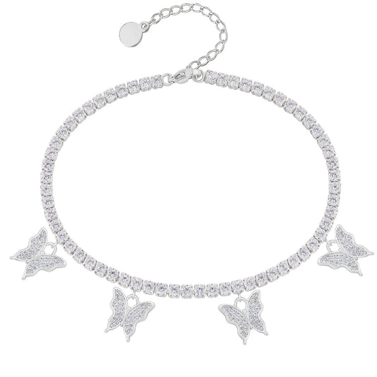 Butterfly pendant Anklet