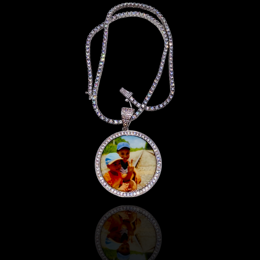 Custom portrait pendant by Q. Jones Custom
