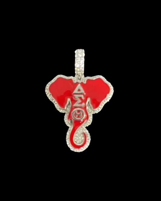 Delta Sigma Theta pendant and chain by Q. Jones Custom