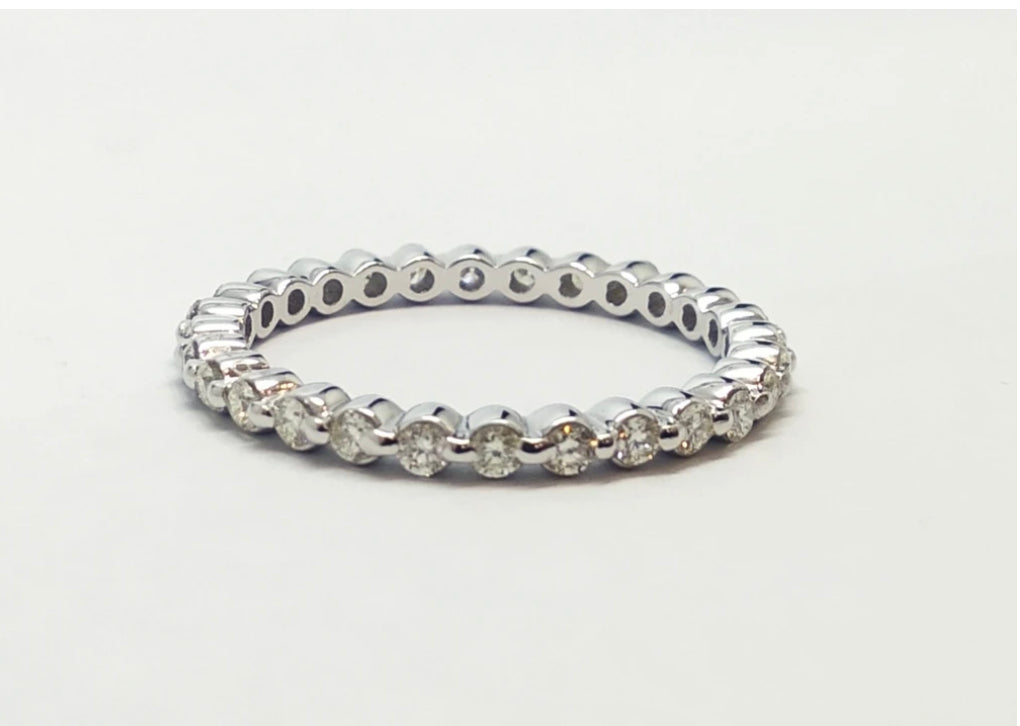 White Gold Stackable rings