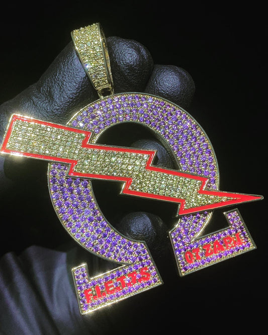 Omega Psi Phi custom fraternity pendant by Q. Jones Custom